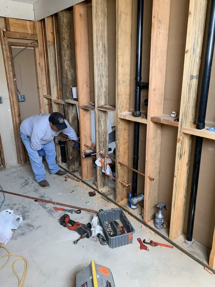 Commercial rough-in plumbing for Gas Line Repair in Wheaton